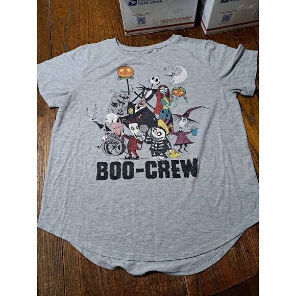 Jr Juniors Size XXL 19 Disney Nightmare Before Christmas Boo Crew Tee Tshirt Top - Picture 1 of 3